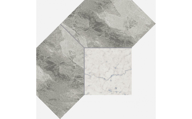 Мозаика Шарм Экстра Силвер Полигон / Charme Extra Silver Mosaico Polygon (620110000083) 21X28,5