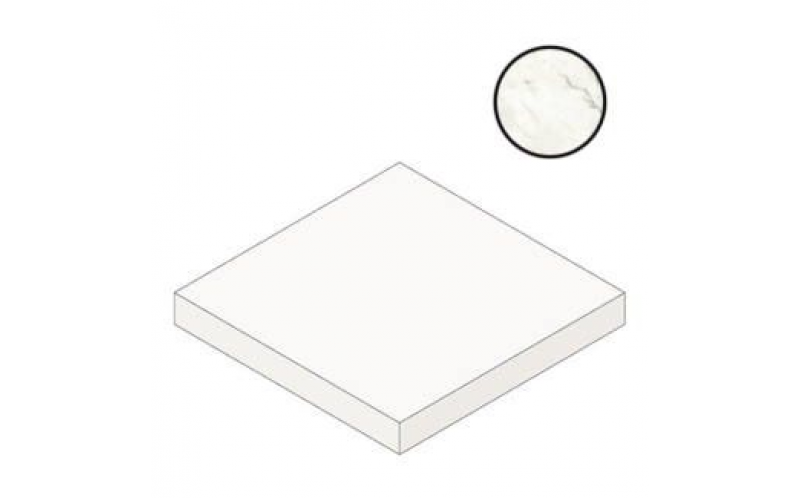 Ступень Marvel Shine Statuario Supremo Scalino Angolare Silk (A55D) 33x33