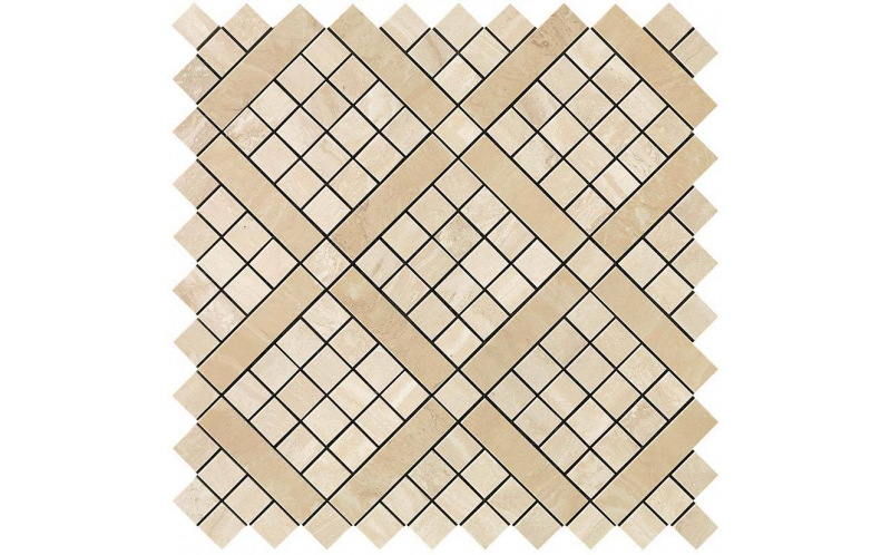 Мозаика Marvel Pro Travertino Alabastrino Diagonal Mosaic (9MVA) 30,5x30,5
