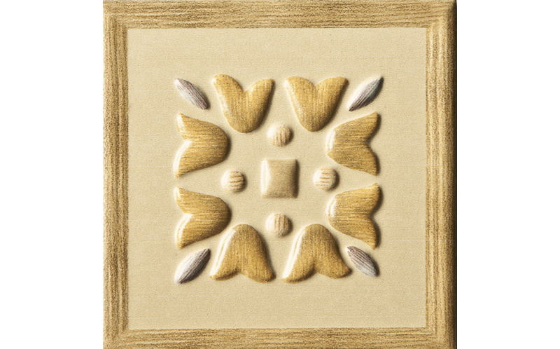 Ninfea Fiore Rilievo Arancio