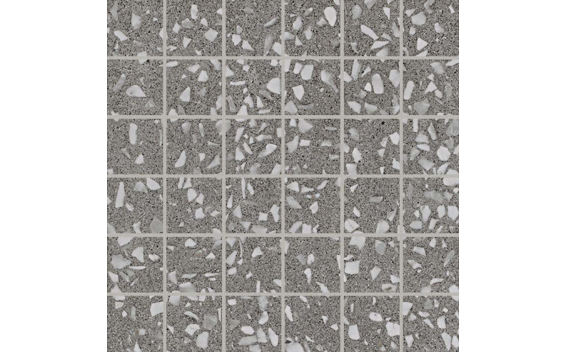 Керамогранит Marvel Terrazzo Grey Mosaico Lapp (AS7S) 30x30