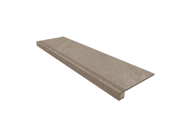 Ступень комплект Gabbro Grey GB02 33x120 неполированная+Подступенок 14.5x120