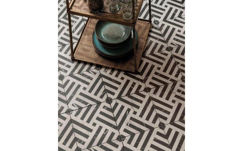 Керамогранит Etili Seramik Apollon Charcoal Black Pre-Cut 45x45