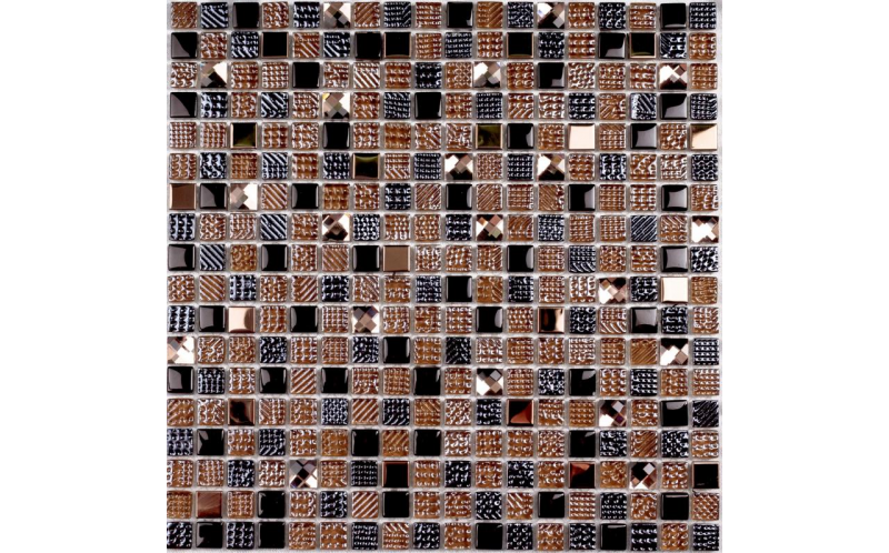 Мозаика Crystal Brown (Чип 15X15X8 Мм) 30X30