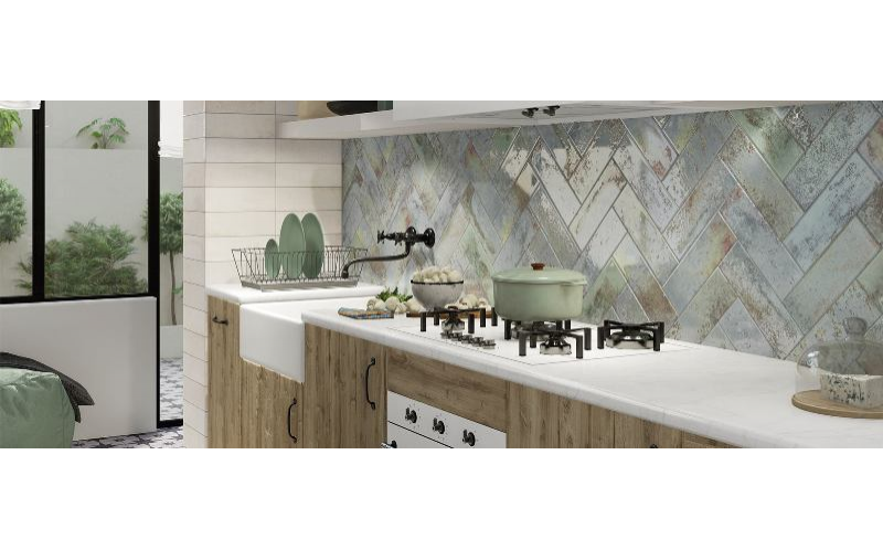 Настенная плитка Bellagio Escama Blu 10x30