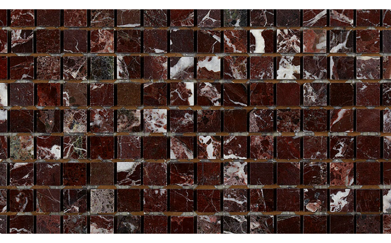 Мозаика Marble Mosaic Rosso Levanto 15*15 305*305