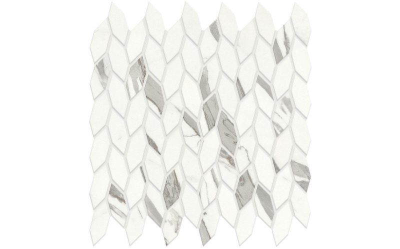 Мозаика Marvel Shine Statuario Supremo Mosaic Twist Silk (A4WQ) 30,5x30,5