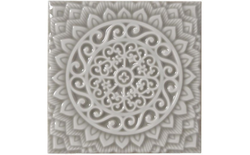 Декор Adex Relieve Mandala Universe Graystone (ADST4080) 14,8x14,8