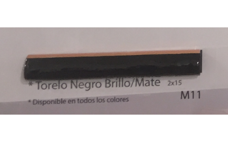 Бордюр Alfaro Torelo Negro Br, 2x15