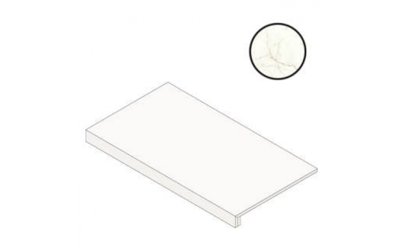 Ступень Marvel Shine Calacatta Prestigio Scalino Silk (A544) 33x60