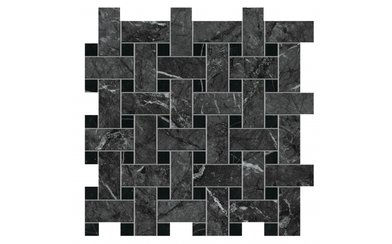 Керамогранит Marvel Dream Grigio Intenso Basket Weave Matt (AOVK) 30,5x30,5