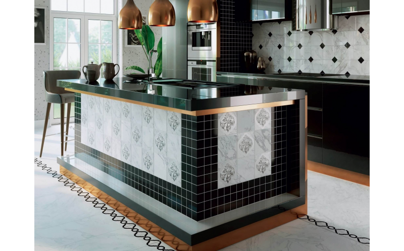 Настенная плитка Фрагонар 16073 Белый Грань 7,4x15