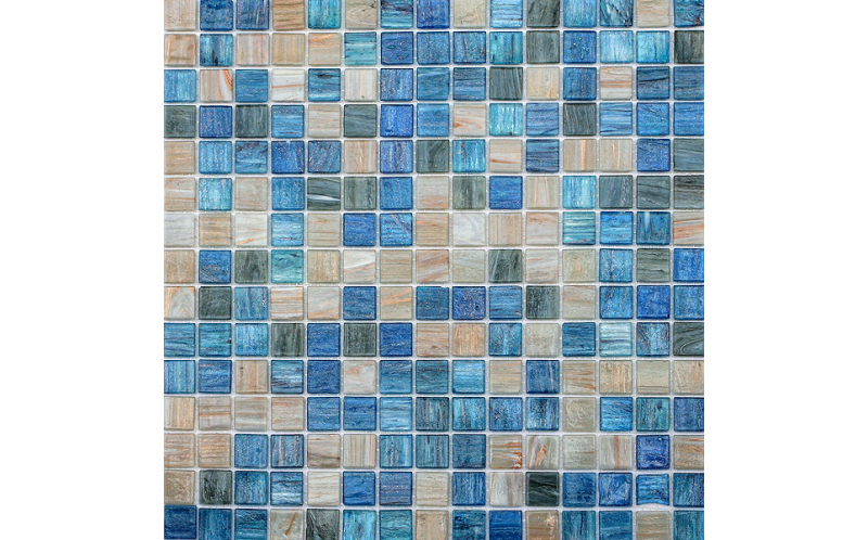 бело синий микс