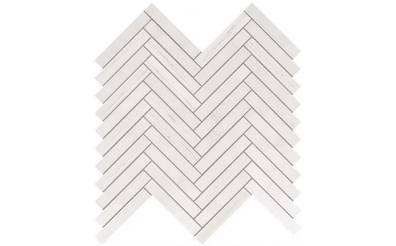Мозаика Bianco Dolomite Herringbone Wall (9SHD) 30x30,5