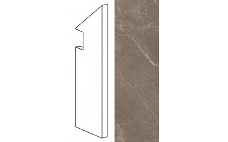 Плинтус Marvel Edge Gris Supreme Battiscopa Sag.dx (AFBV) 7,2x30