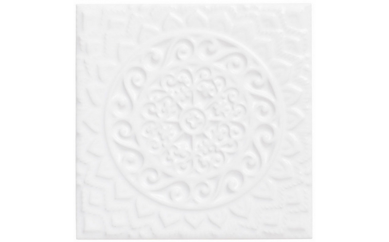 Декор Adex Relieve Mandala Universe Snow Cap (ADST4074) 14,8x14,8