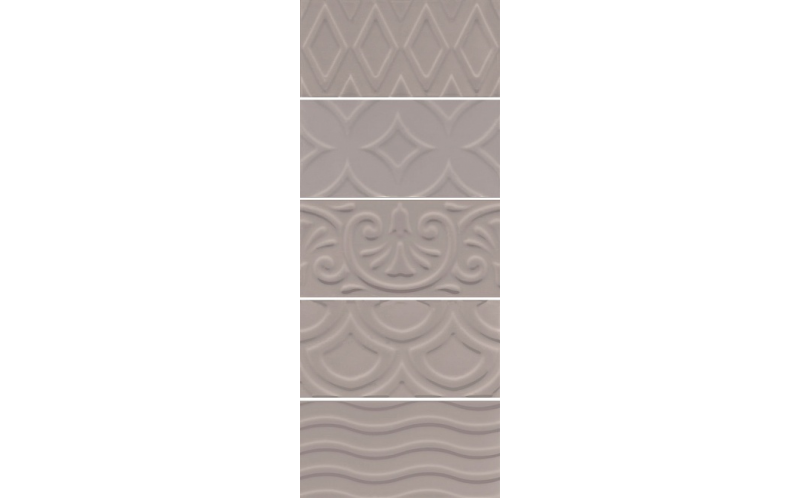 Настенная плитка Авеллино 16019 Коричневый Структура MIX 7,4x15