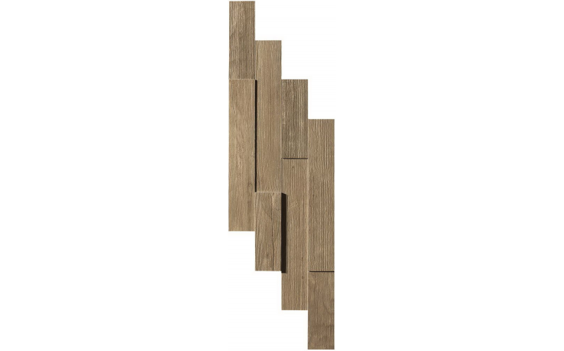 Мозаика Axi Brown Chestnut Brick 3D (AMWE) 20x44