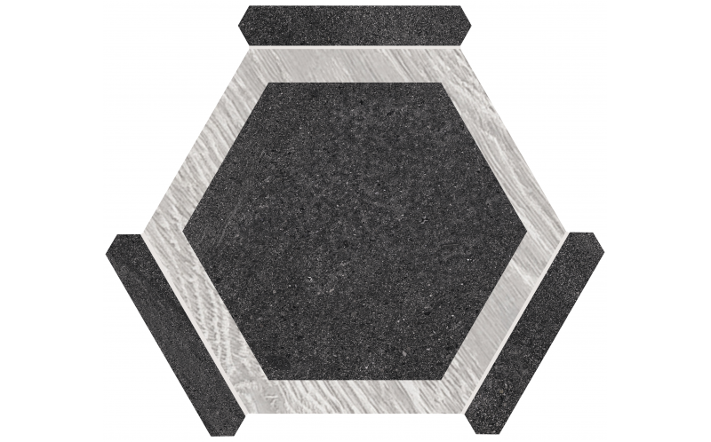 Керамогранит Monopole Oregon Grafito Gris 22X25 (71247)