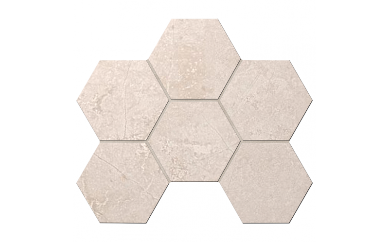 Мозаика Marmulla Dark Beige Hexagon MA03 неполированная/полированая 25x28,5