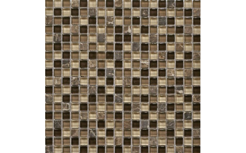 Стеклянная мозаика с камнем Qsg-035-15/8 (чип 15X15X8 мм) 30,5x30,5