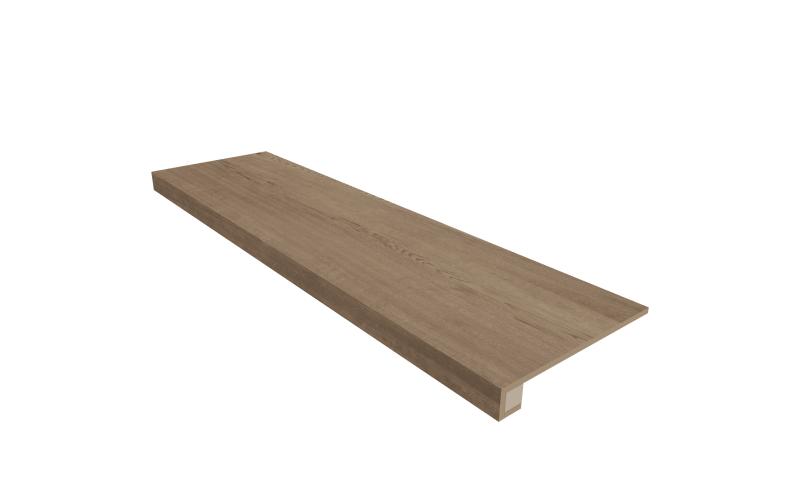 Ступень комплект Classic Wood Rusty Beige CW03 33х120 неполированная без насечек+Подступенок 14.5x120
