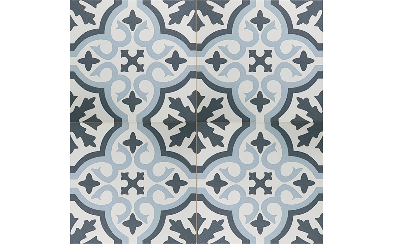 Керамогранит Etili Seramik Venice Sky Blue Black Pre-Cut 45x45