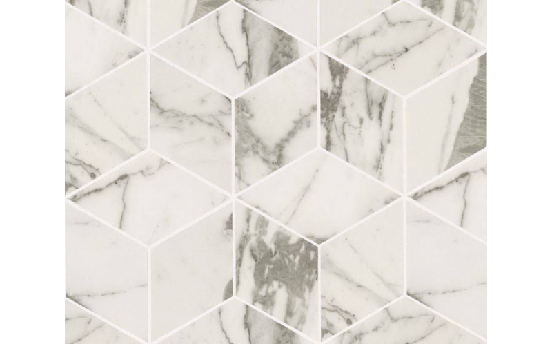 Мозаика Marvel Pro Statuario Select Mosaico Esagono Lappato (ADVK) 30x35