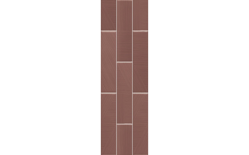Настенная Плитка Decorline Stripebrick Mauve (Csasbea730) 7,3X30