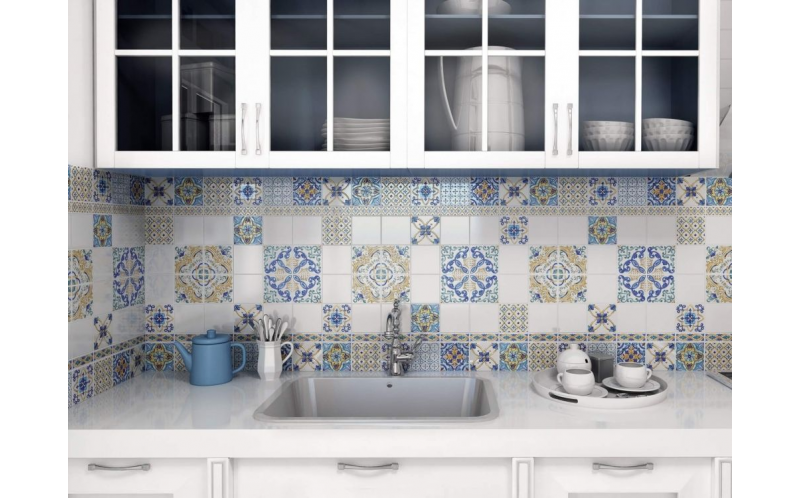 Настенная плитка Альба 5242 Зеленый Темный 20x20