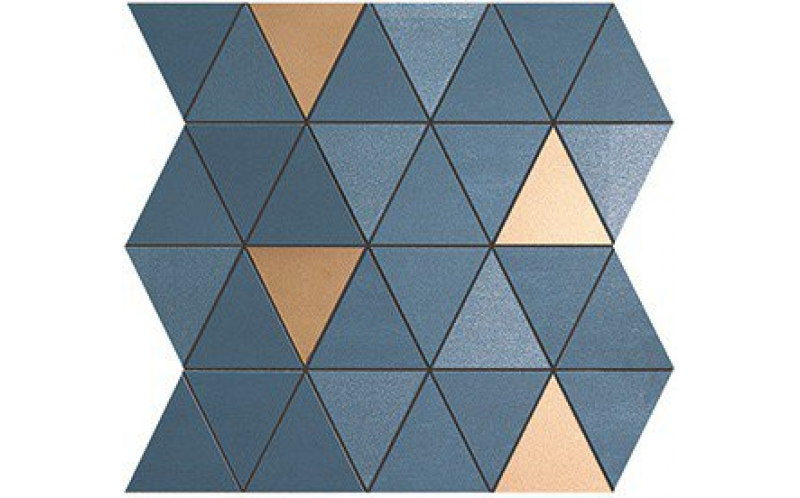Мозаика Mek Blue Mosaico Diamond Gold Wall (9MDU) 30,5x30,5