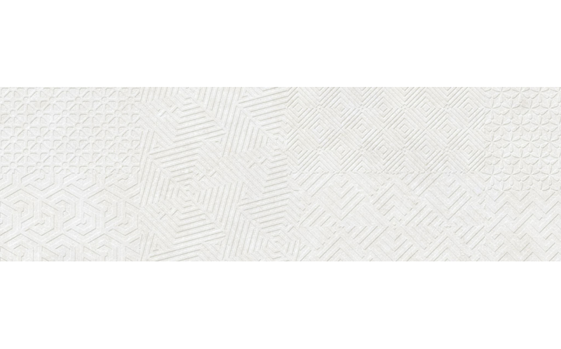 Настенная плитка Materia Textile White 25x80