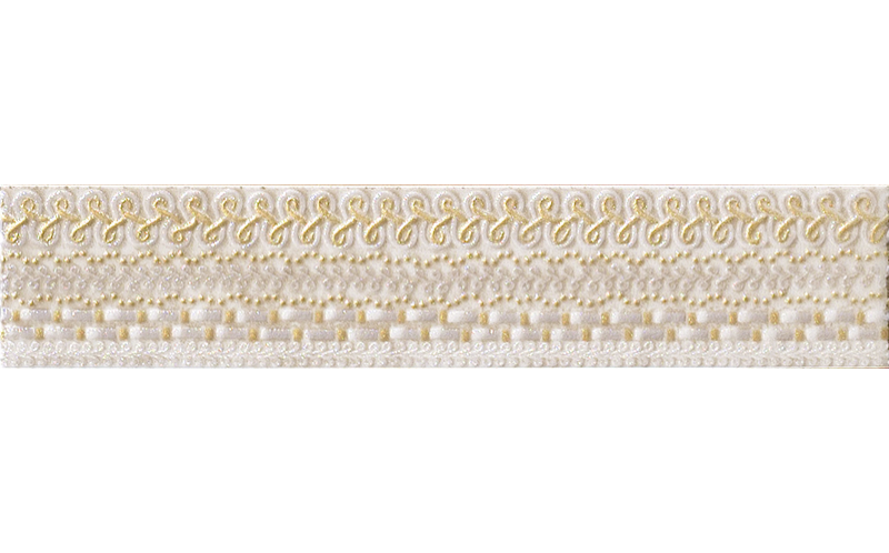 DINASTIA LISTELLO MERLETTO AVORIO