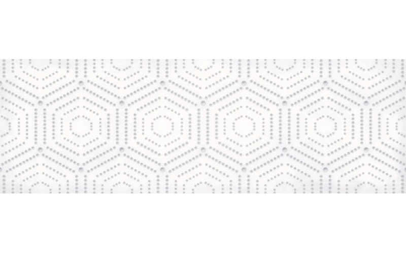 Декор 1664-0183 Парижанка Геометрия Белый 20X60