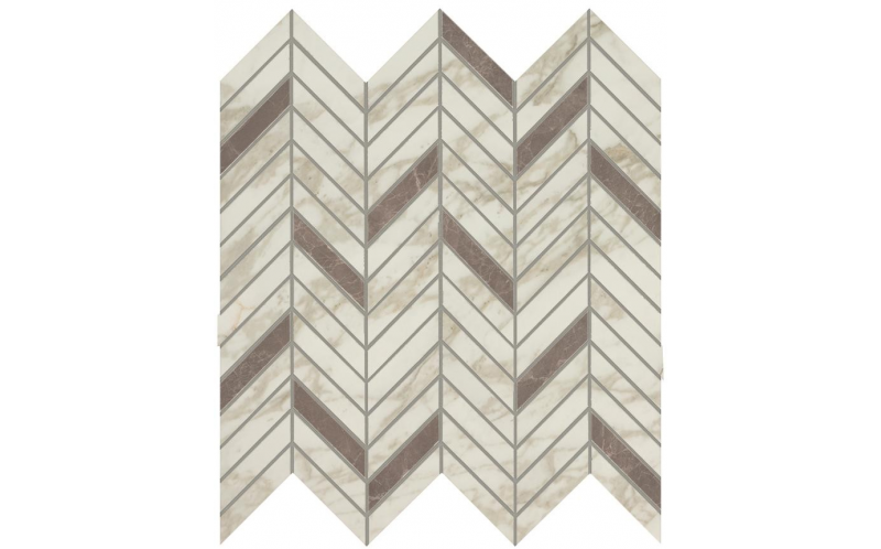 Мозаика Marvel Edge Royal Calacatta Mosaico Twill Lappato (AEPS) 30x31