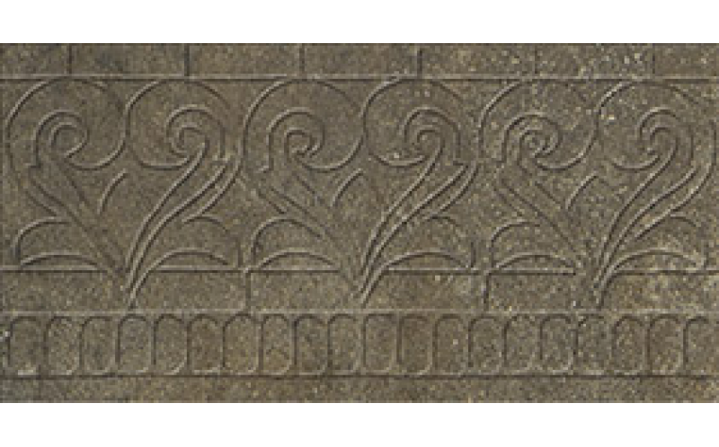 Apogeo Bordura Lobi Rilievo In Tinta Dark Brown 17.25*35