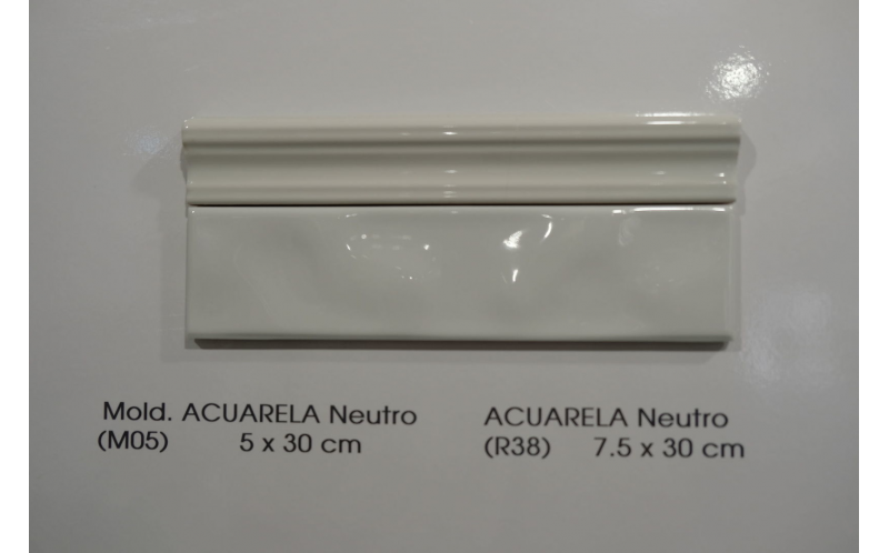 Бордюр Acuarela Mold Neutro 5x30