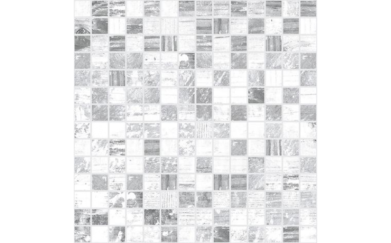 Мозаика Extra Серый+Белый 30X30