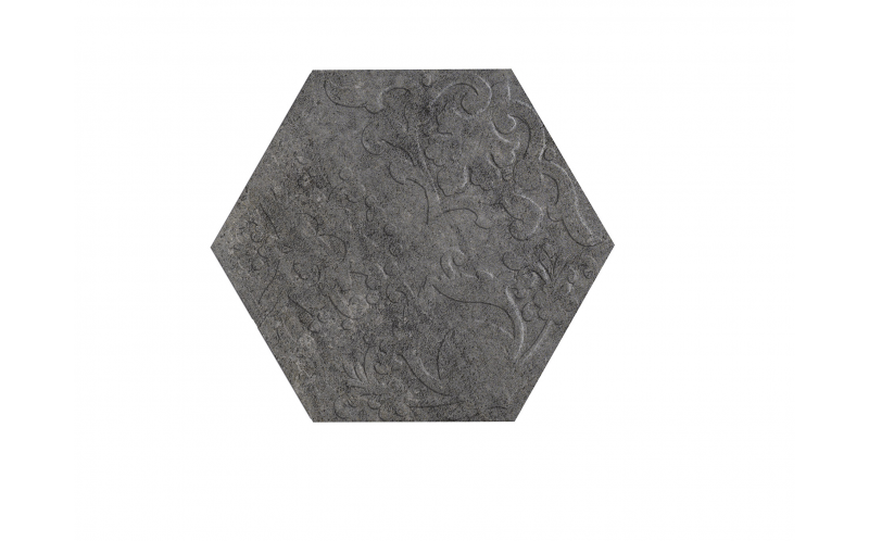 Apogeo Esagona Fiore Black L19.5