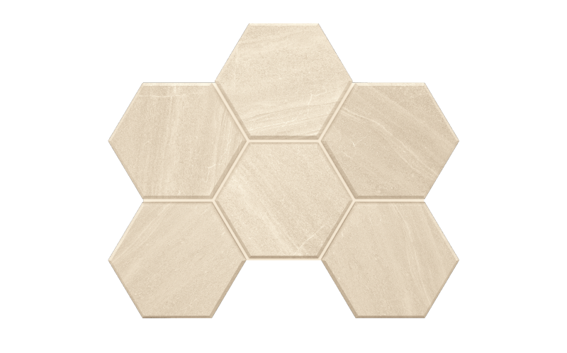 Мозаика Gabbro White Hexagon GB01 25x28.5
