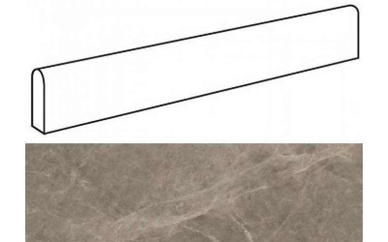 Плинтус Marvel Edge Gris Supreme Battiscopa Lappato (AFBA) 7,2x60
