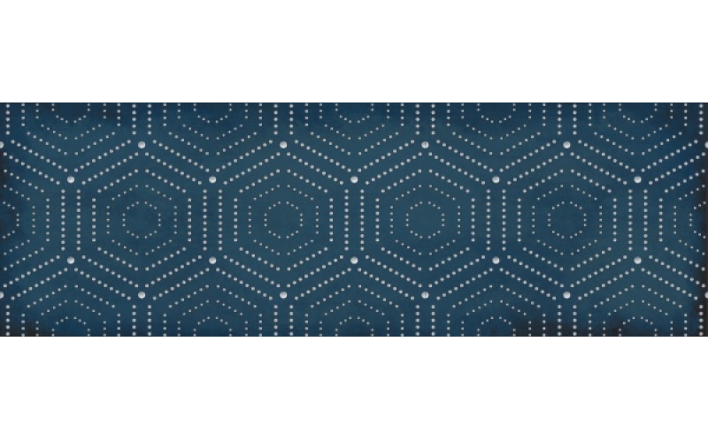 Декор 1664-0180 Парижанка Геометрия Синий 20X60