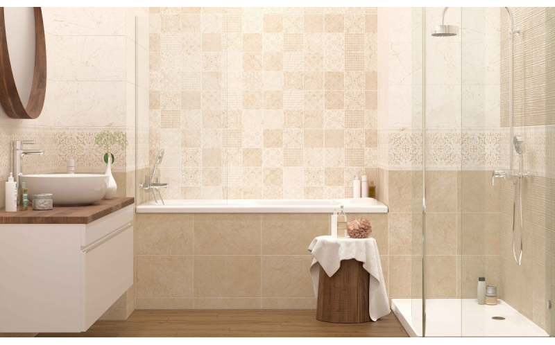 Плитка Eva vanilla line бежевый 25х40 (00-00-5-09-10-11-2619)