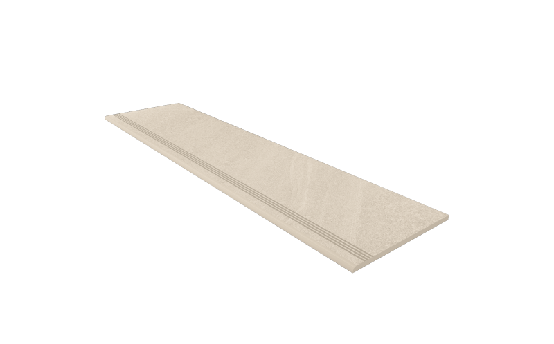 Ступень Gabbro White GB01 30x120 Непол. (с насечками)