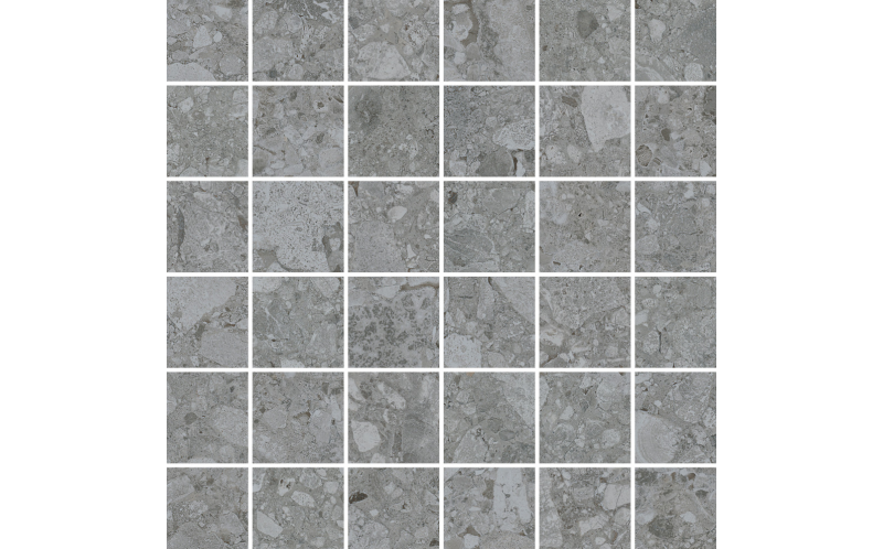 Мозаика Ceppostone Т.серый Матовый R10B 7Рек 5X5 (K9475138R001VTE0) 30x30
