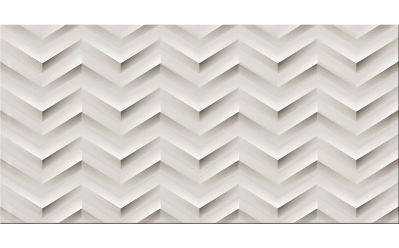 Настенная Плитка 3D White Chev Matt / 3Д Вайт Шеврон Матт (600010002192) 30,5X56
