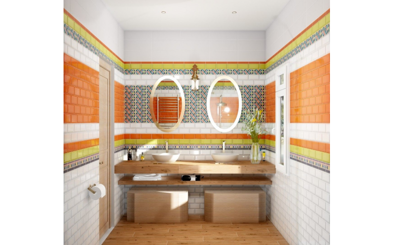 Бордюр Клемансо BLD040 Багет Оранжевый 3x15