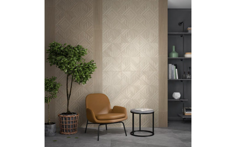 Настенная плитка Ламбро 14033R Бежевый Структура Обрезной 40x120