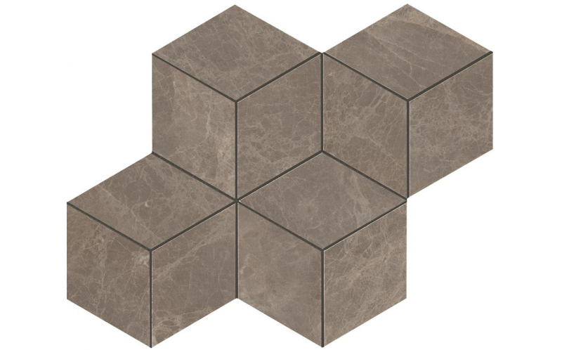 Мозаика Marvel Edge Gris Supreme Mosaico Esagono Lappato (AEPK) 30x35