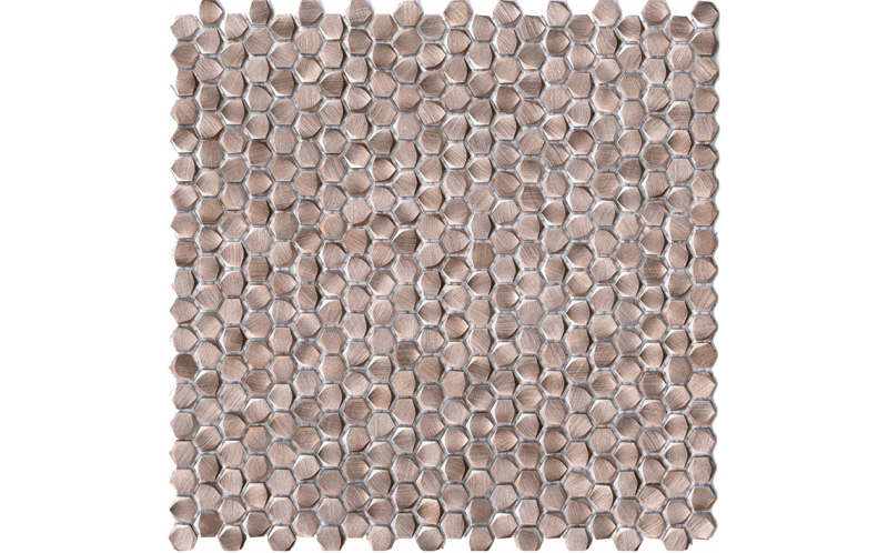 Мозаика Gravity Aluminium Hexagon Rose Gold (L244008691) 30,4X30,7